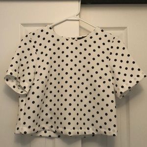 Polka-Dot Crop Top